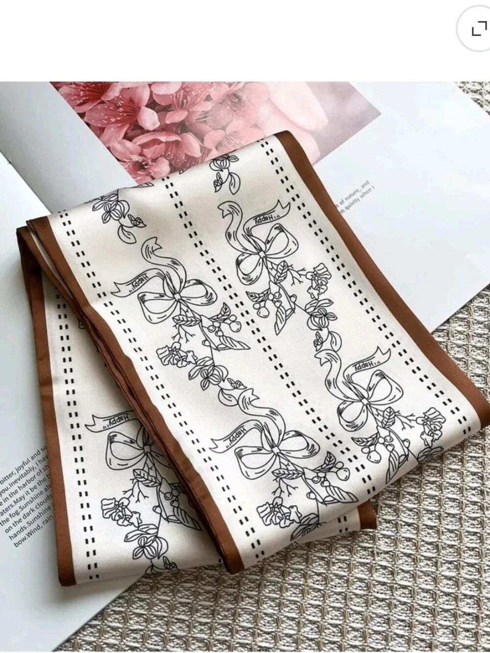 Silk Head Scarf Hair Fashion Women's Headwrap Lightweight Neck Tie (5.9 X 5.9)